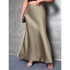 Женская весенняя мода новая простая длинная юбка
