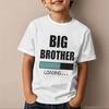 Big Brother Loading Tshirt Kids Short Sleeve Fashion Casual Top New Sibling Gift Big Brother Kids Clothes Cotton Tops