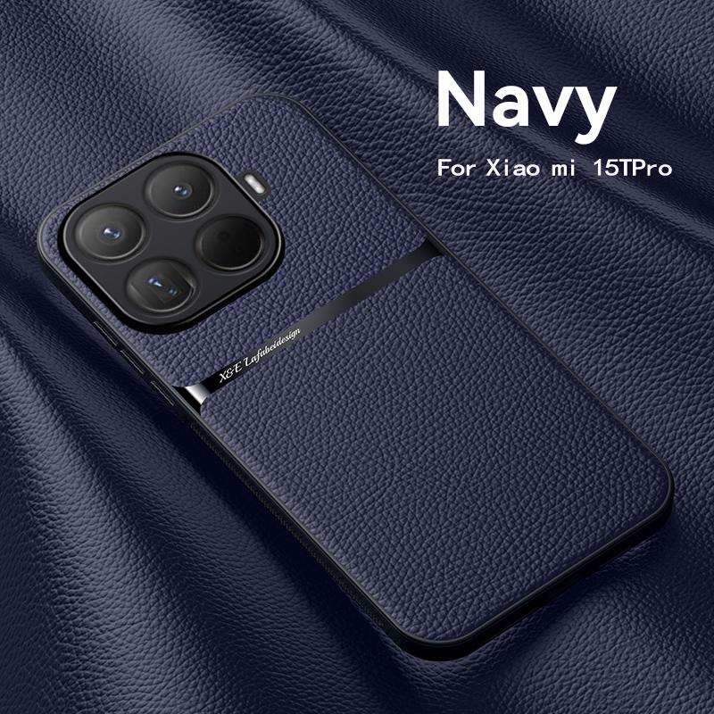 Для Xiaomi 15T 14T 13T 15 14 Pro Роскошный кожаный чехол с текстурой личи, ультратонкий, для Xiaomi 17 Pro Max 14 15 Ultra