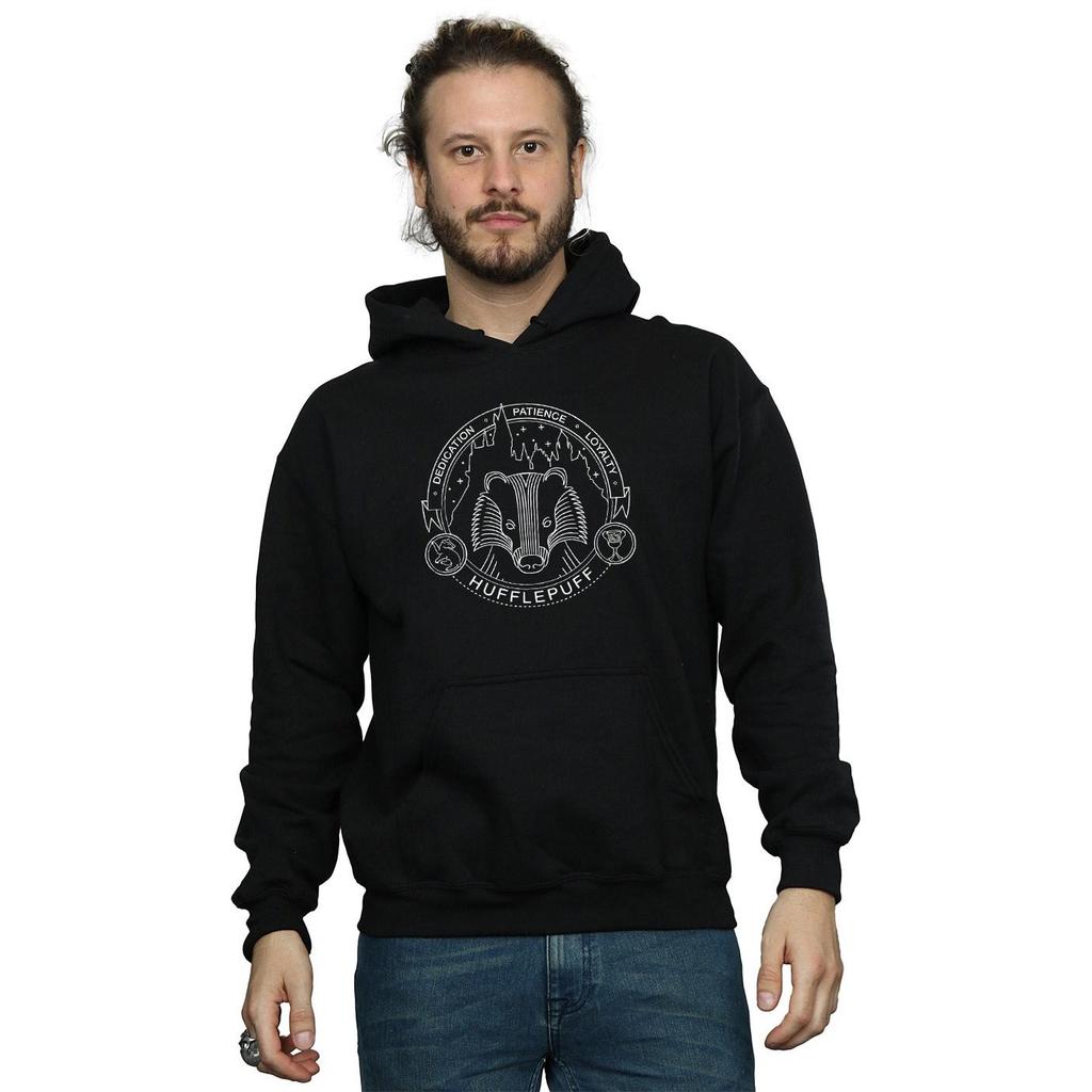 Harry Potter Mens Hufflepuff Seal Hoodie