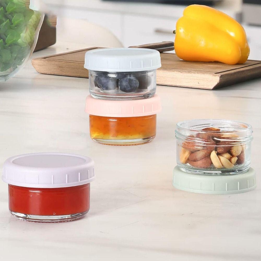 6 шт. с крышкой Соусница 70 мл Контейнер для заправки для салата Многоцелевая банка для специй На открытом воздухе