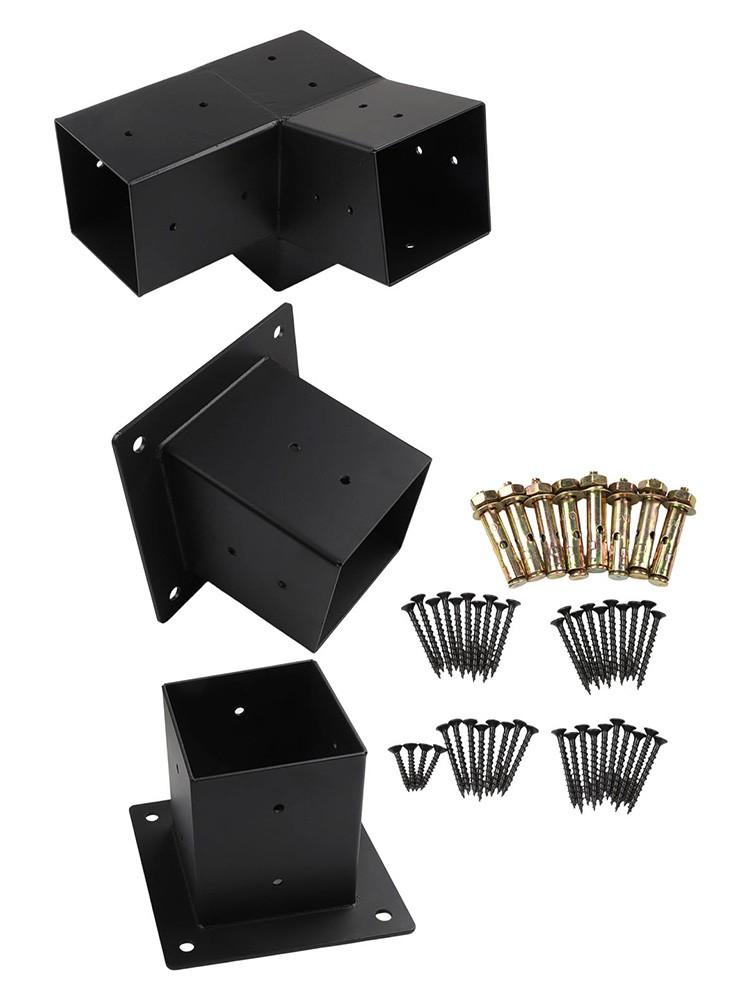 Wall Mounted Pergola Brackets For Slanted Roofs Hardware For 4x4 Posts