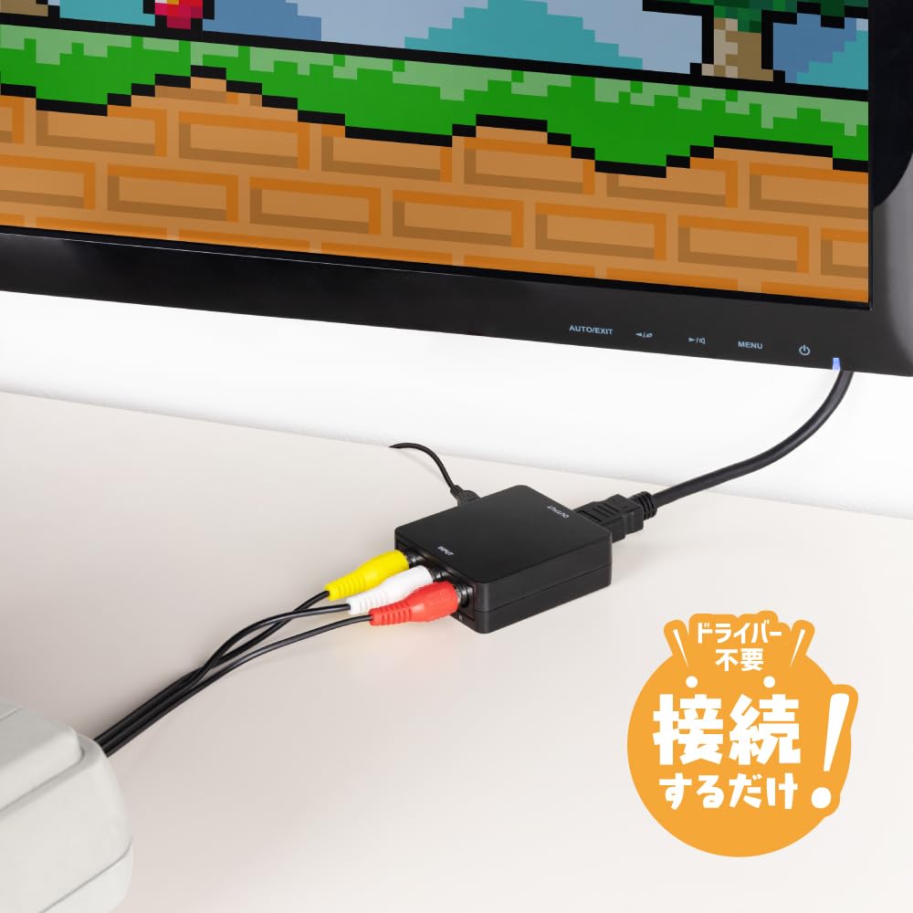 Answer HDMI connection terminal connector R for AV connection terminal [720p/1080p video switching/No driver required/Easy connection] ANS-H149