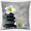 Buddha Zen Stone Flower Series Pillow Gift Home Office Decoration  Bedroom Sofa Car Cushion Cover 45x45cm40x40cm