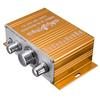 HY2001 12 В мини-Hi-Fi автомобильный стереоусилитель 2-канальный аудиоусилитель звука RCA/DVD/MP3 для домашнего мотоцикла WGIL1878a