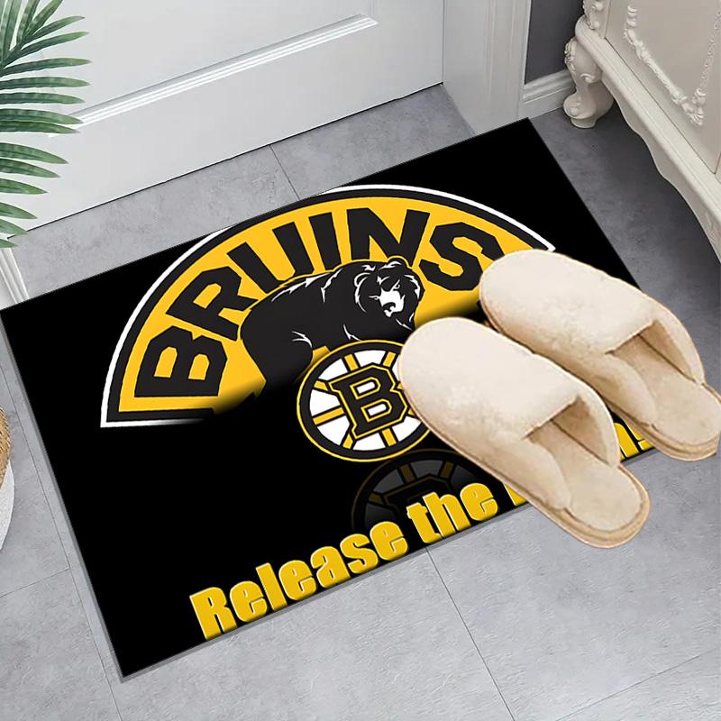Boston Bruins Rug Area rug for Livingroom, Bedroom, Palyroom, Chair Rug, Office Rug, Floor mat, Large Size Fan Christmas Birthday gift