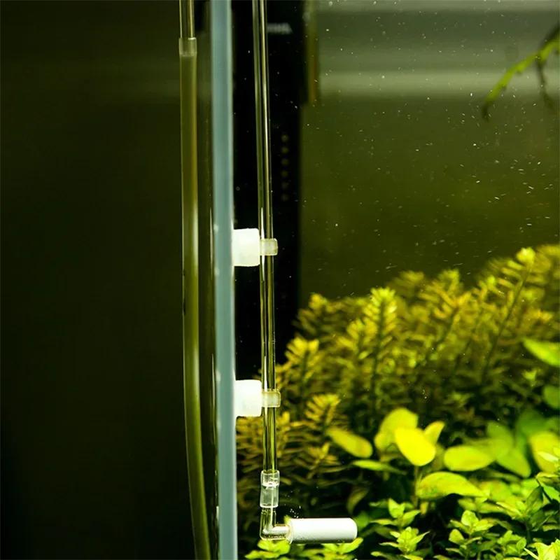 CO2 Диффузор Акриловый Регулятор для Аквариума Атомайзер CO2 с Нано Диффузором Присоски Акриловый Аквариум Аксессуары для Аквариума