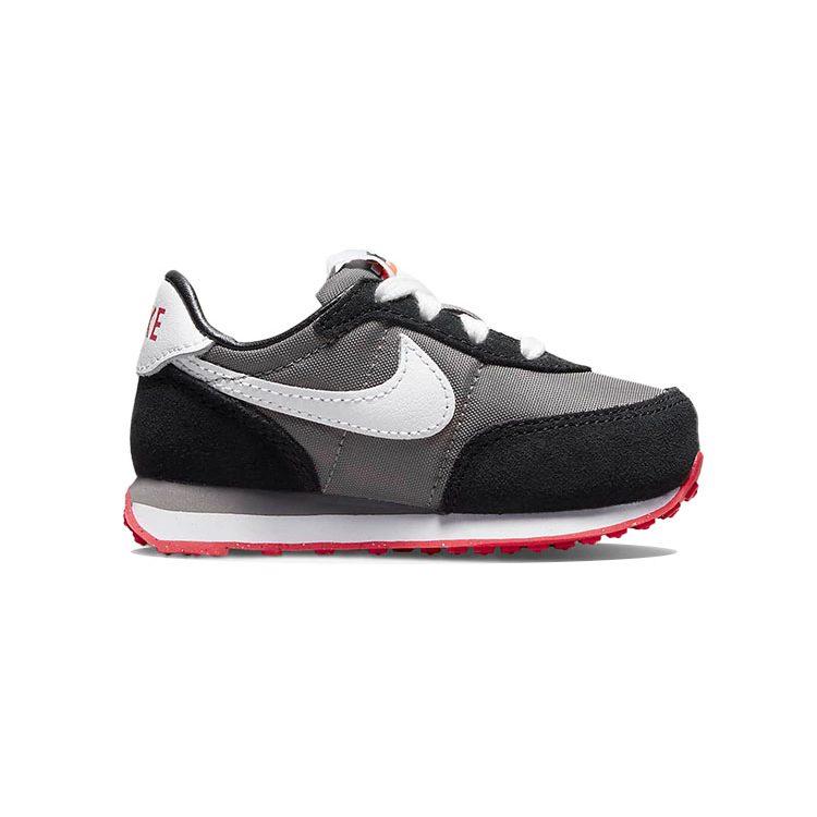 Nike Кроссовки Waffle Trainer 2 Устойчивые к истиранию Устойчивые к истиранию Низкие Спортивные Повседневные Обувь Черный Серый Для младенцев и малышей DC6479-005