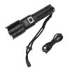 Super Bright Flashlight 3 Modes Zoomable IPX4 Waterproof Rechargeable LED Handheld Flashlight with L