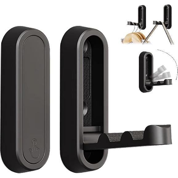 Folding Coat Hooks, Foldable Gold Wall Hooks Heavy Duty Foldable Hook Bathroom Towel Hooks Robe Hooks Wall Mounted for Hanging Coat Towels Clothes