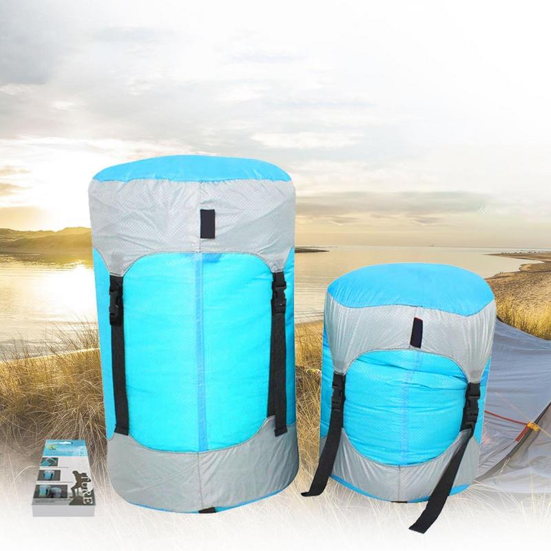 Compression Packing Cubes Outdoor Nylon Stuff Sacks Compression Bags Space Saving Waterproof Anti-Tear Packing Cubes Sleeping