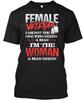Женщина-ветеран Женщина, которая нужна мужчине - Я TTshirt Сделано в США S-5XL