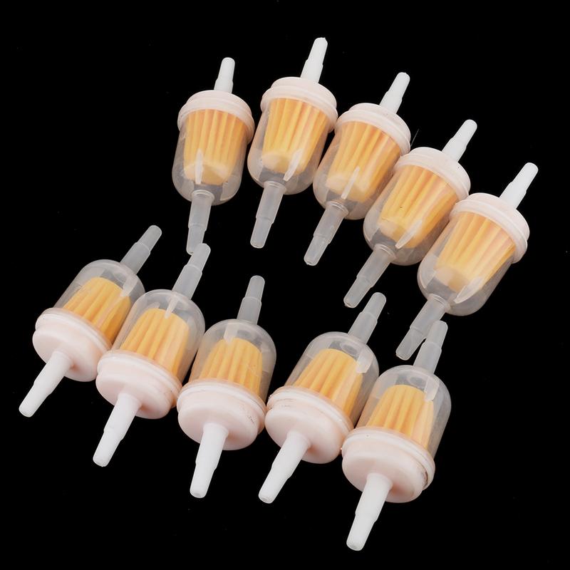 10 Pieces Motorcycle Dirt Bike Inline Gas Petrol Fuel Filter 6mm 8mm Pipe