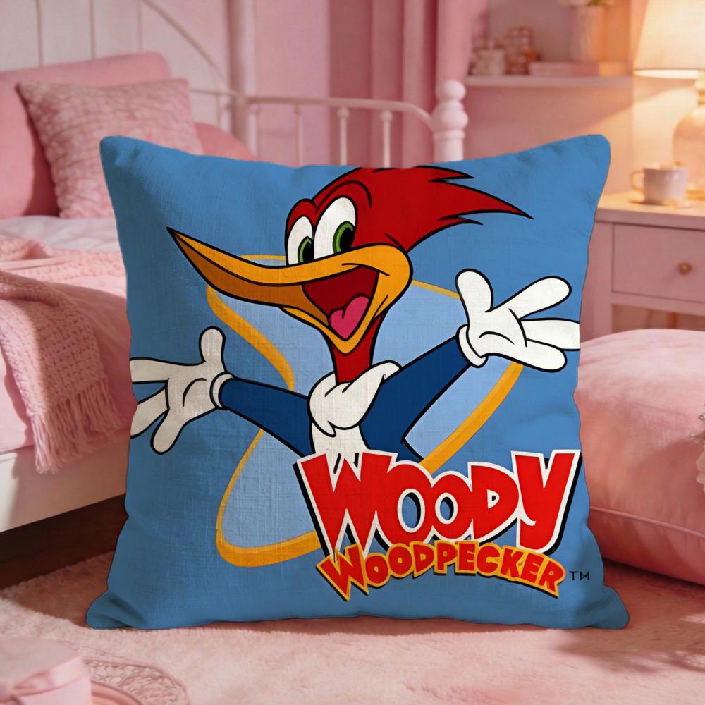 Woody WWoodpeckers Anime Cushion Cover Premium Comfort Reversible Pillow Cove Two In One Design For Any Room Car Interior