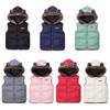 1-6 Years Kids Winter Warm Cotton-padded Vest Sleeveless Hooded Coat