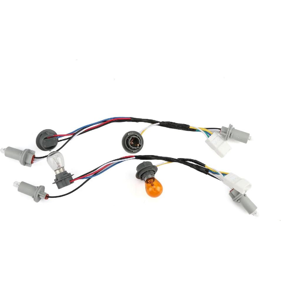 92450-3Q000 2PCS Tail Lamp Holder & Wiring Assembly with 16 Halogen Bulbs - Exact Fit for 2011 2012 2013 2014 Hyundai Sonata Rear Exterior - Direct