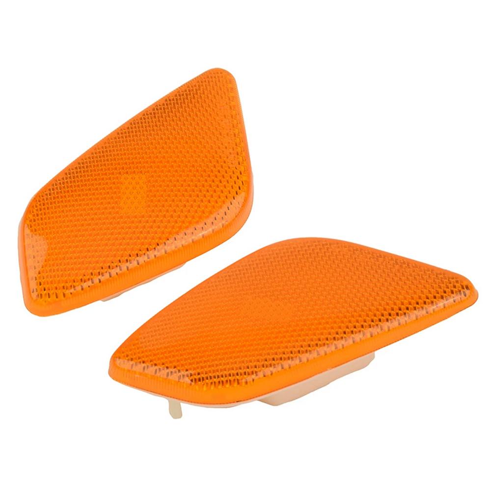 1Pair Side Marker Light Turn Signal Lens For Jeep Wrangler 1997-2006 W/o Bulbs