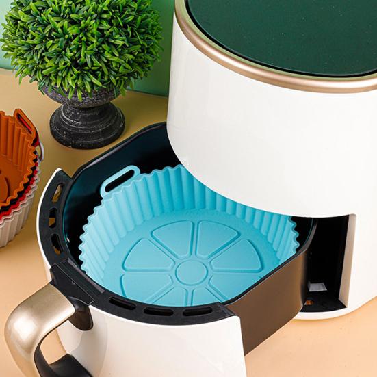 Силиконовые вкладыши для аэрофритюрницы на 3-5 л, можно мыть в посудомоечной машине, многоразовые, антипригарные, термостойкие, сменные