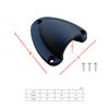 Marine Wire Cable Vent Cover Clamshell Vent Ventilator Vent for Boat Marine Yacht Kayak with Mounting Screw Large/Small