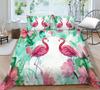 3D Animal Pattern Bedding Bird Print Quilt Cover Pillowcase 2 or 3 Full Size Twin Bed Microfiber Fabric Soft Washable Zipper Home Decoration