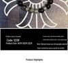 Kroxin Golden Obsidian Pixiu Bracelet: Lucky Beads Fashion Jewelry for Couples