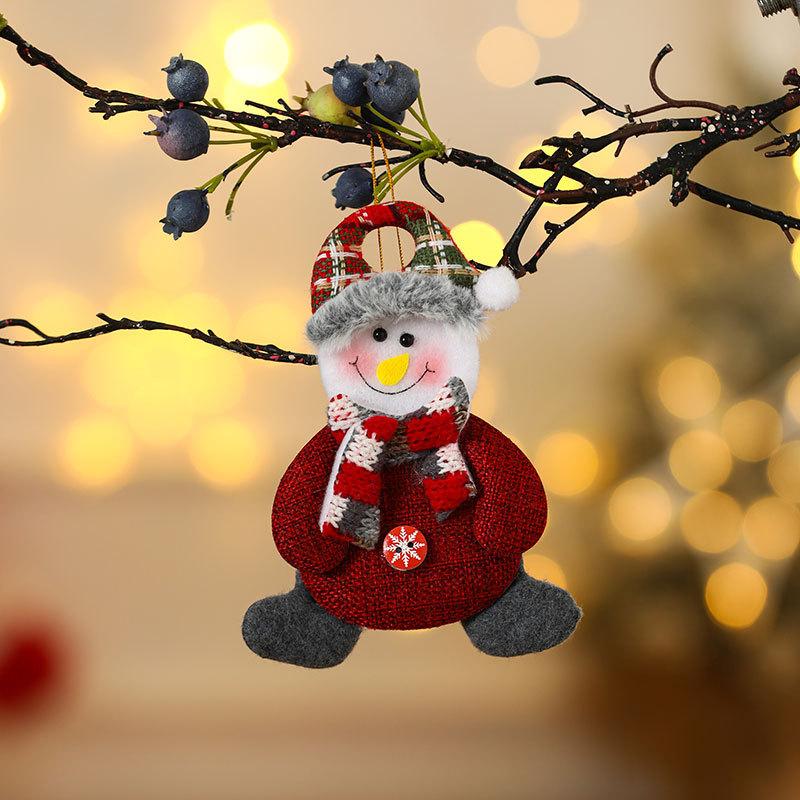 Christmas Fabric Pendant Christmas Doll Pendant Christmas Tree Pendant Ornament Small Gift Pendant