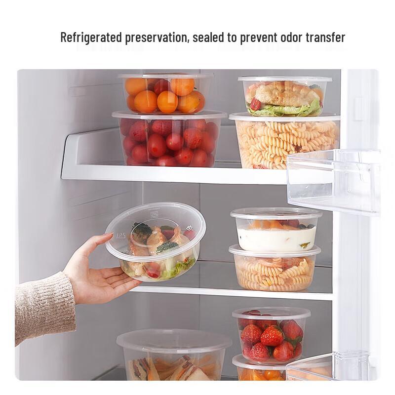 Disposable Round Food Containers with Lids