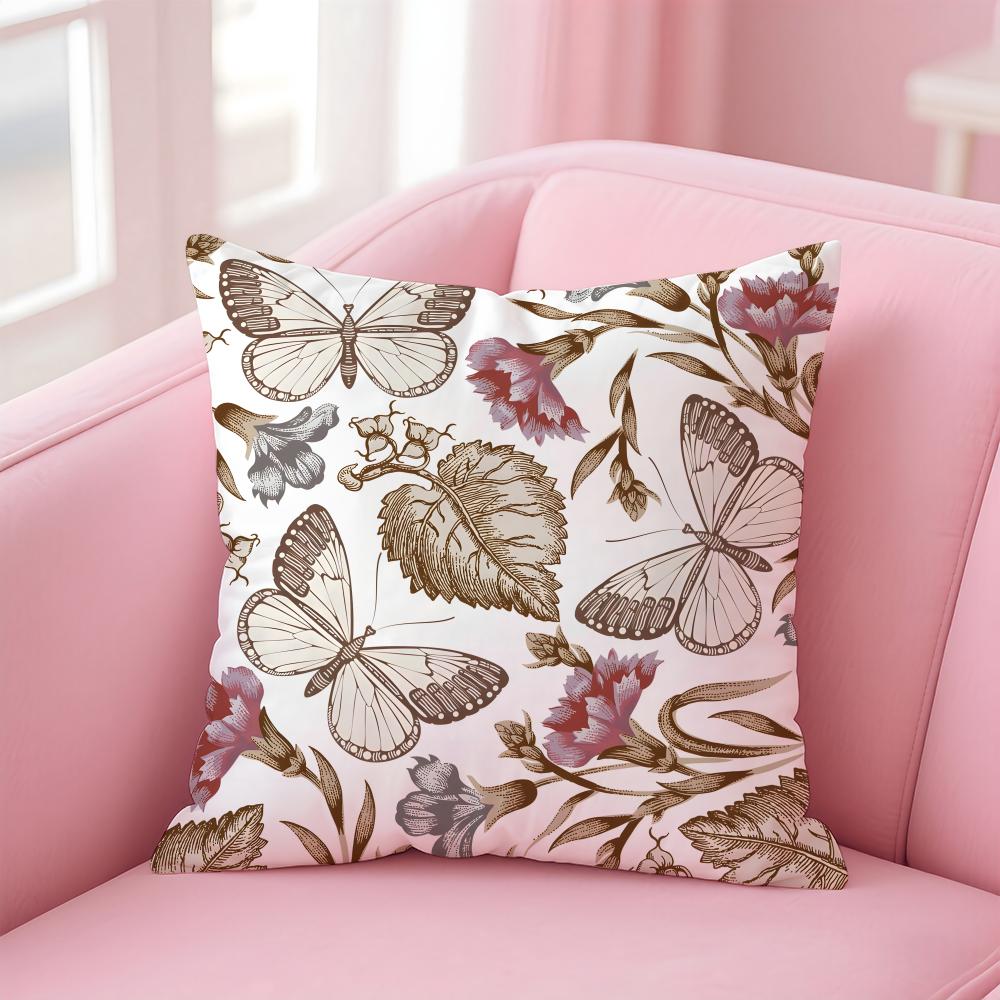 Art WWilliam Morris Cushion Cover Pillow Case Soft Skin Friendly Fabric Comfort Concealed Zipper