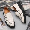 Fashion New Men's Leather Shoes Trendy Multiple Colors and Versatile Style Party Wedding Outdoor Activity Stroll Shoes Plus Size 48