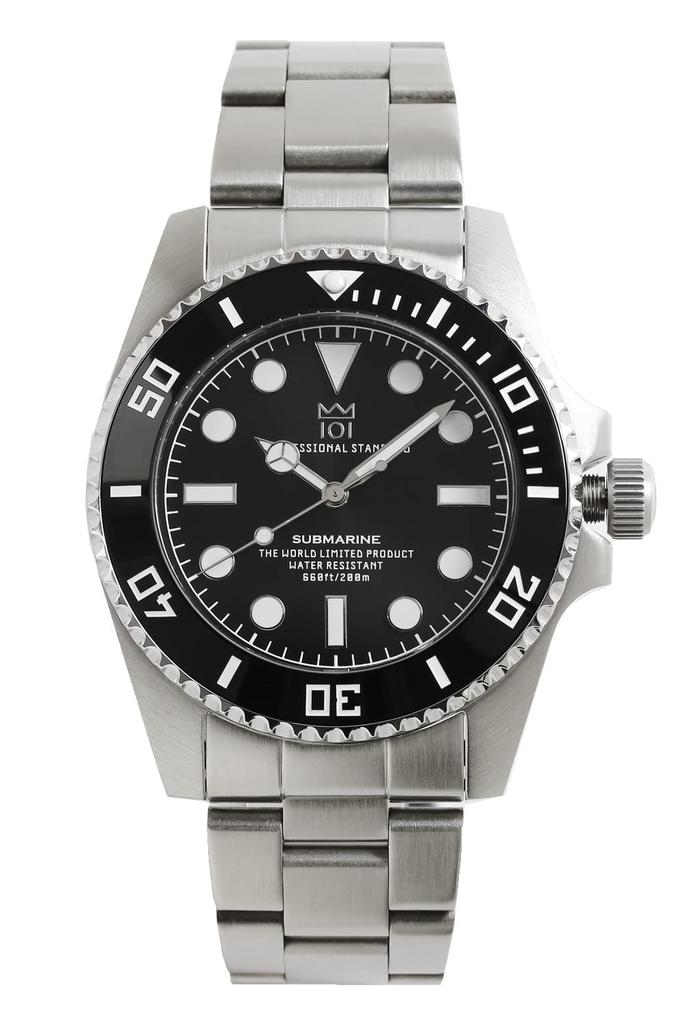 [HYAKUICHI 101] No.1S Hyakuichi 20 ATM Water Resistant Sweep Second Diver's Watch Ceramic Bezel Non-Date Watch Deep Aqua Quartz