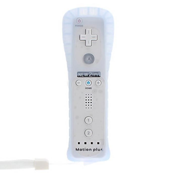 Контроллер Wii One 2 в 1 Motion Plus со встроенным нунчаком движения для Wii White