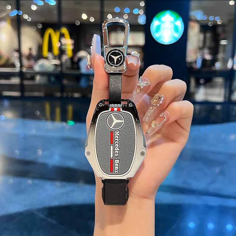 WVQ5 Zinc Alloy Car Remote Key Case Cover Shell For Mercedes Benz A C E S G Class GLA CLA GLK GLC W204 463 176 251 205 Accessories