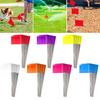 100Pcs Marking Flags Lawn Flag Markers Waterproof Non-Fading Widely Used PVC Landscape Flags Sprinkler Flags