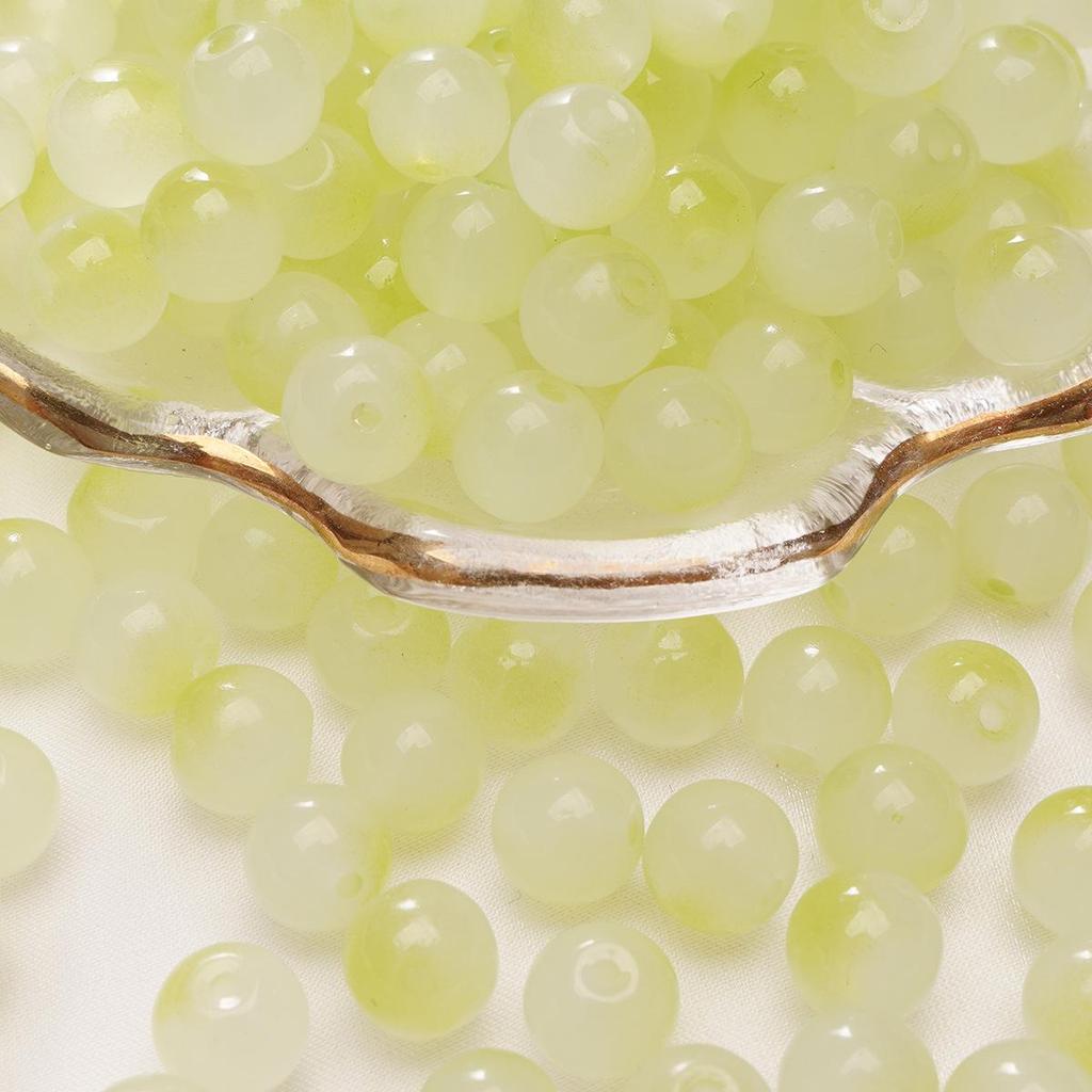 Браслет из стеклянных бусин «половина сахара» с пузырьками желе 8-10 мм - круглые свободные бусины для аксессуаров ручной работы