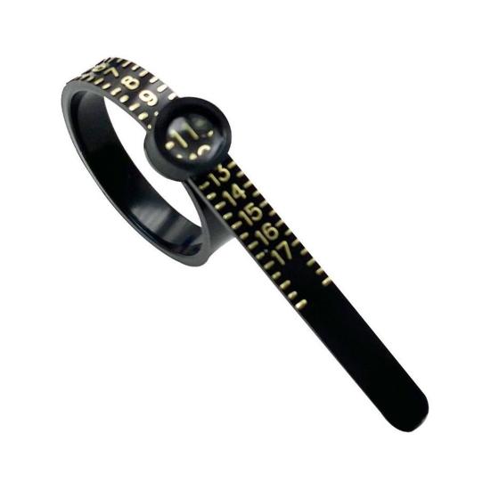 2 Pcs Ring Sizers with Magnified Glass for Convenient Reading Accurate Scale 45674 Ring Measuring Belt Reusable