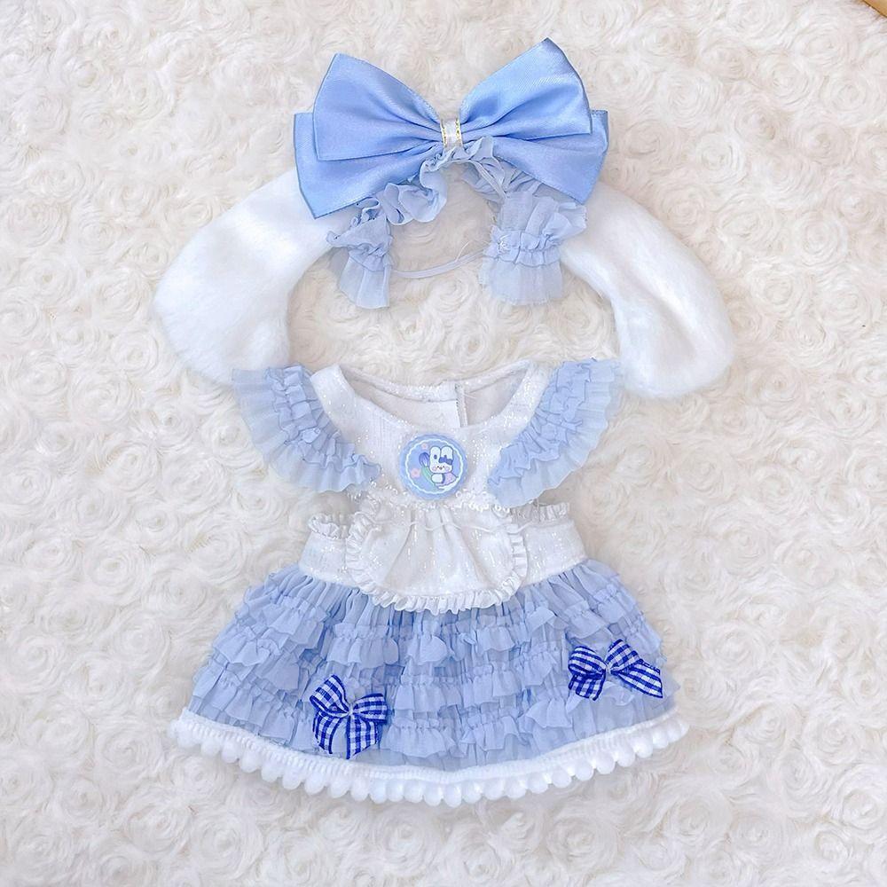 DIY Maidservant Skirt 20cm Bubble Skirt Exquisite Overall  Cotton Doll