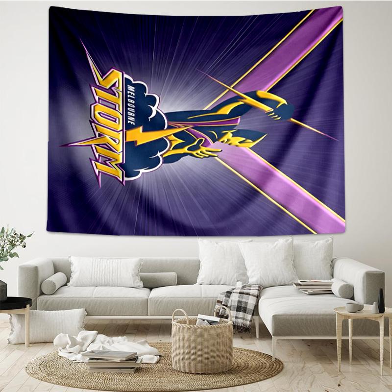 Melbourne Storm Team Tapestry Room Decoration Wall Hanging for Living Room Bedroom, dormitory, Birthday and Christmas gifts
