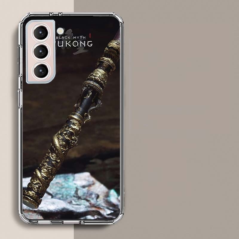 Чехол для телефона Black Myth Wu Kong для Samsung Galaxy S25 Edge S24 S23 FE S21 S20 S10 Plus S22 S26 Ultra Чехол Прозрачные Чехлы TPU Capa S