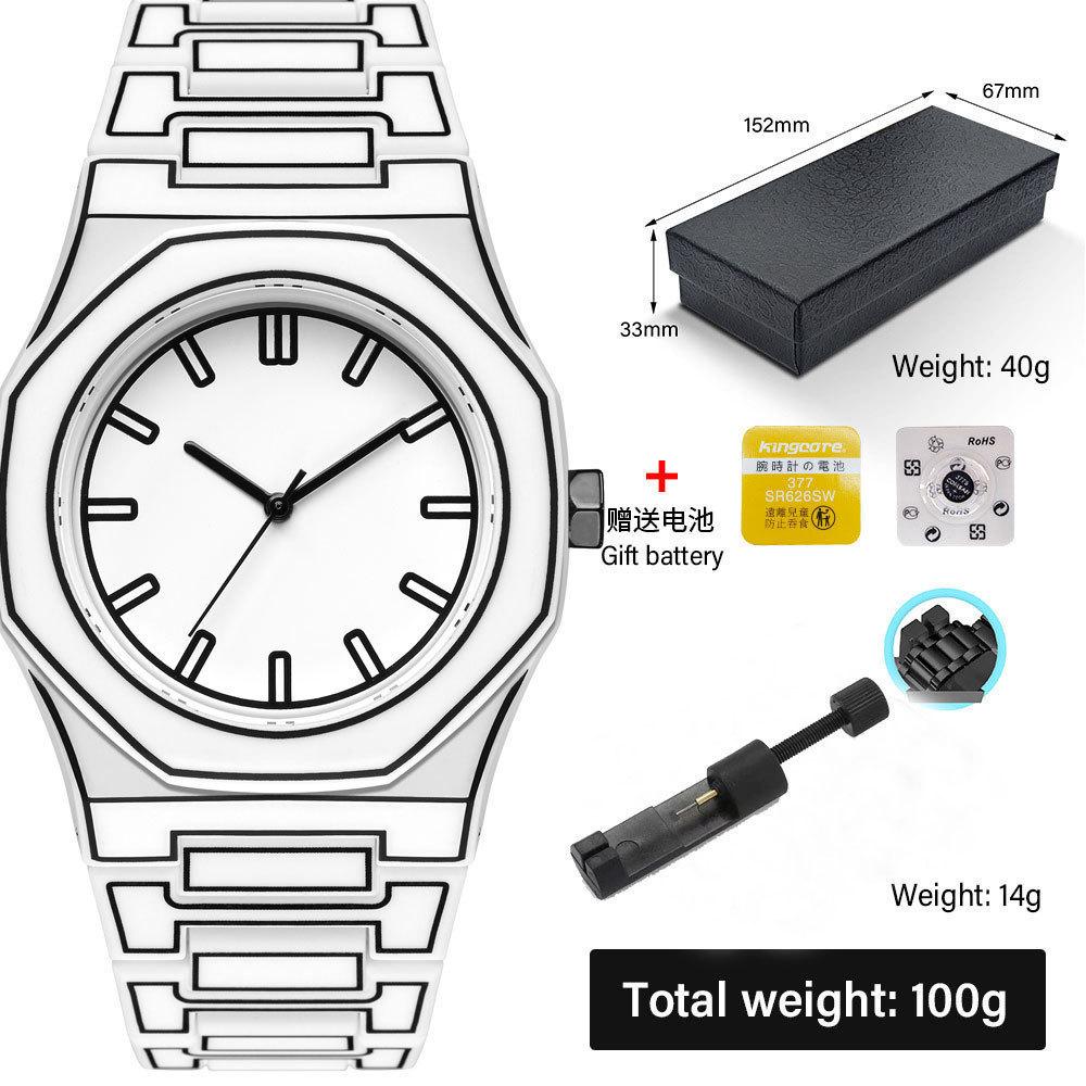 Современные Минималистичные Эскизы Креативные Спортивные Часы Досуг Простой Дизайн Водонепроницаемый Силиконовый Ремешок Кварцевые Наручные Часы Часы Подарки