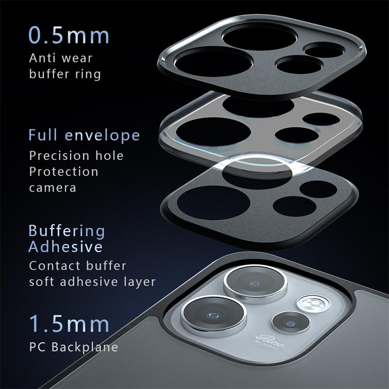 Translucent Matte Phone Case For Oppo Reno 15 Pro Anti-knock Matte PC Back Cover Oppo Reno 15 Pro Case For Oppo Reno 15 Pro Case