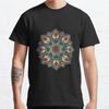 Men Fashion Casual Short Sleeves Stylized Mandala 28 Tops Aesthetic Vintage Oversized T-shirts