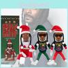 Festive Snoop On A Stoop Hip Hop Lovers Resin Christmas Elf Doll Decoration For Holiday Cheer