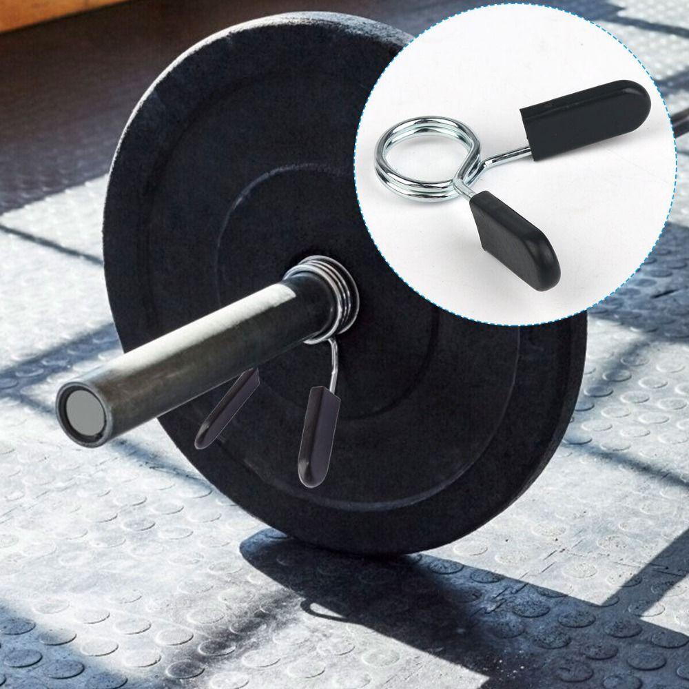 Spring Collar Clips Dumbbells Clips Stainless Steel Weight Lifting Bar Clips Gym Fitness