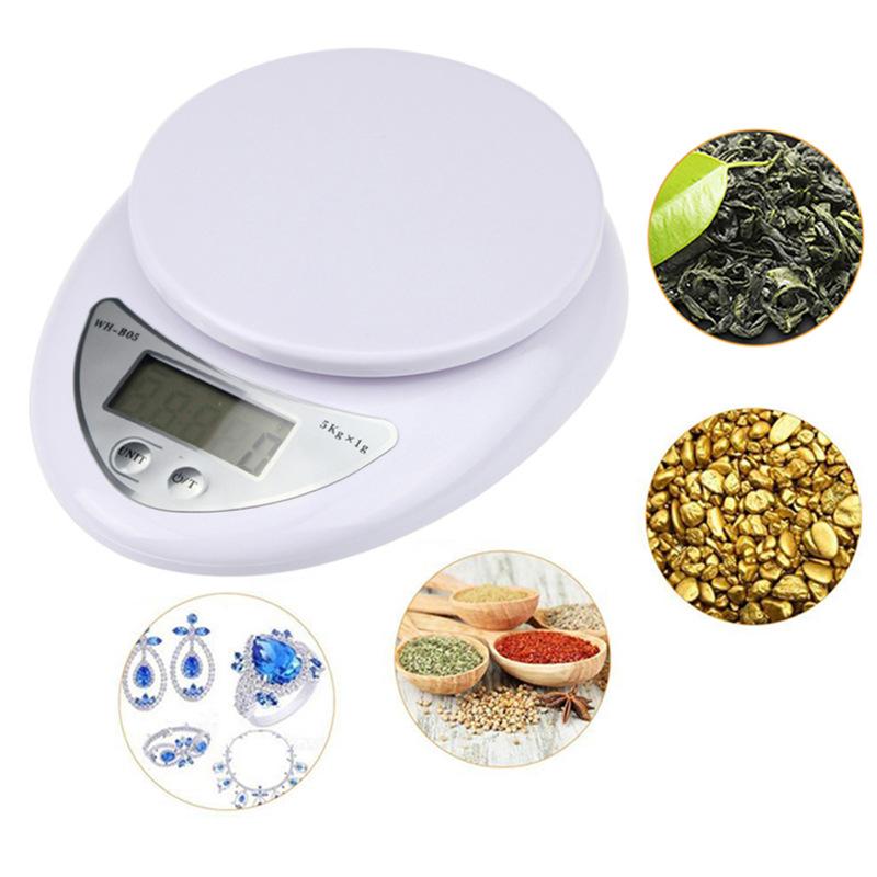 5kg/1g Portable Digital Scale LED Portable Digital Scale Scale Food Balance Measuring Weight Kitchen Scale Kitchen Accessories