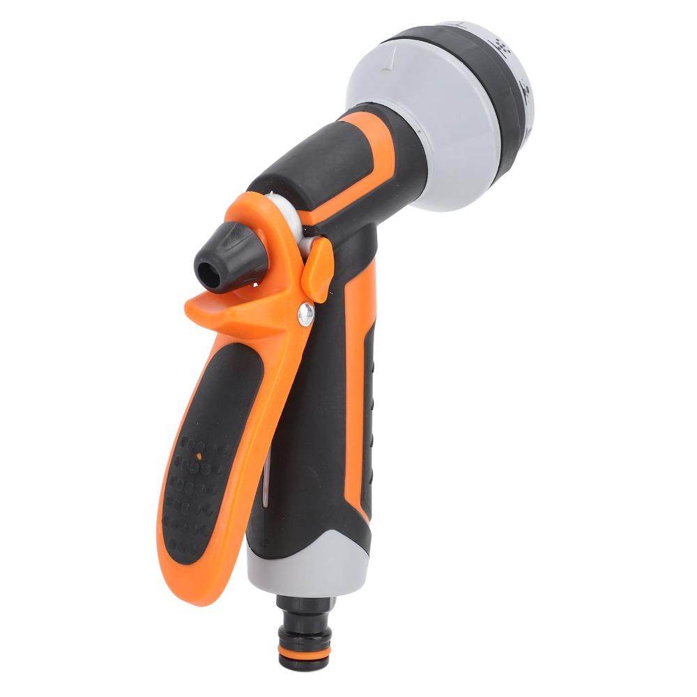 10 Modes Garden Hose Nozzle Black and Orange Water Spray Nozzle Yard Cleaning