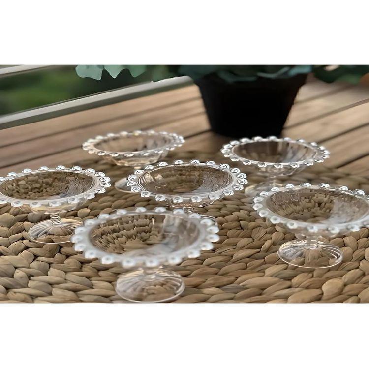 6 шт., бисерная слюдяная акриловая чаша для рахат-лукума, стильная чаша для сервировки кофе, шоколадная чаша для рахат-лукума, сахарница, держатель для презентаций