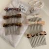 Styling Tools Acetate Hair Side Clip 10 Teeth Bowknot Hairpins Inverted Insert Hair Combs Fashion Accessory