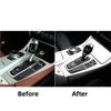 Carbon Fiber Refit Car Gearshift Panel Cover Sticker Car Interior Gear Shift Accessories For BMW 5 Series GT X3 X4 F07 F10 F25