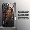 Чехол для телефона для iPhone 17 16 15 14 Pro Max 13 12 11 16E 17 Air 7 8 Plus XR XS X Модный Арт Цветочный узор Закаленное стекло