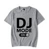 Футболка свободного кроя, летняя, для мужчин и женщин, с принтом Dj Mode, светящиеся футболки в стиле хип-хоп, с коротким рукавом, Harajuku DJ, светящаяся футболка для мужчин